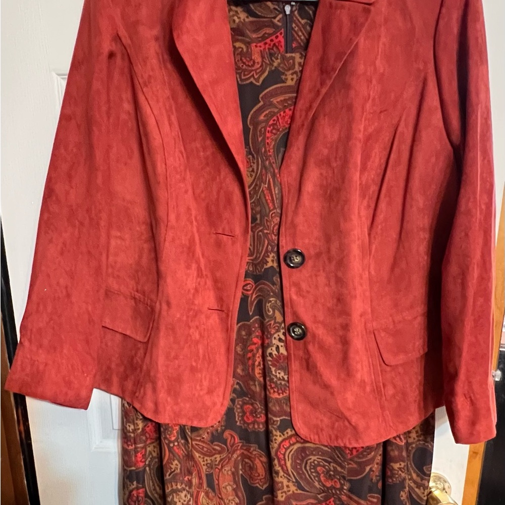 Studio I Red Blazer and Dress Set